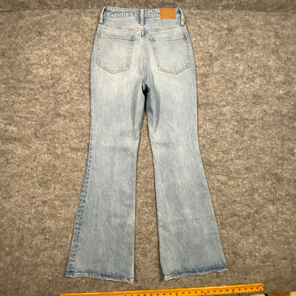 Madewell Curvy Perfect Vintage Flare Jeans Light Wash Blue High Rise Size‎ 26